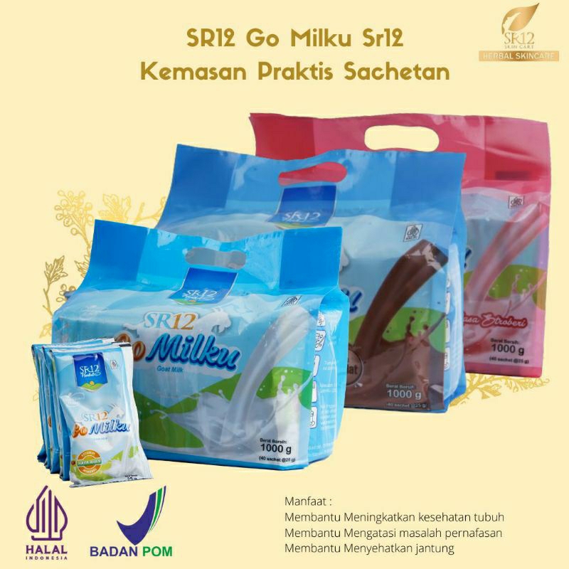 

Sr12 Gomilku Kemasan Sachet / susu kambing sr12 / go milku sr12