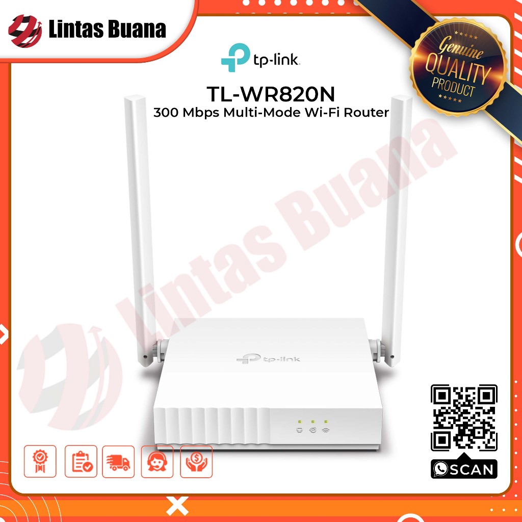 TP-LINK  TL-WR820N 300 Mbps Multi-Mode Wi-Fi Router