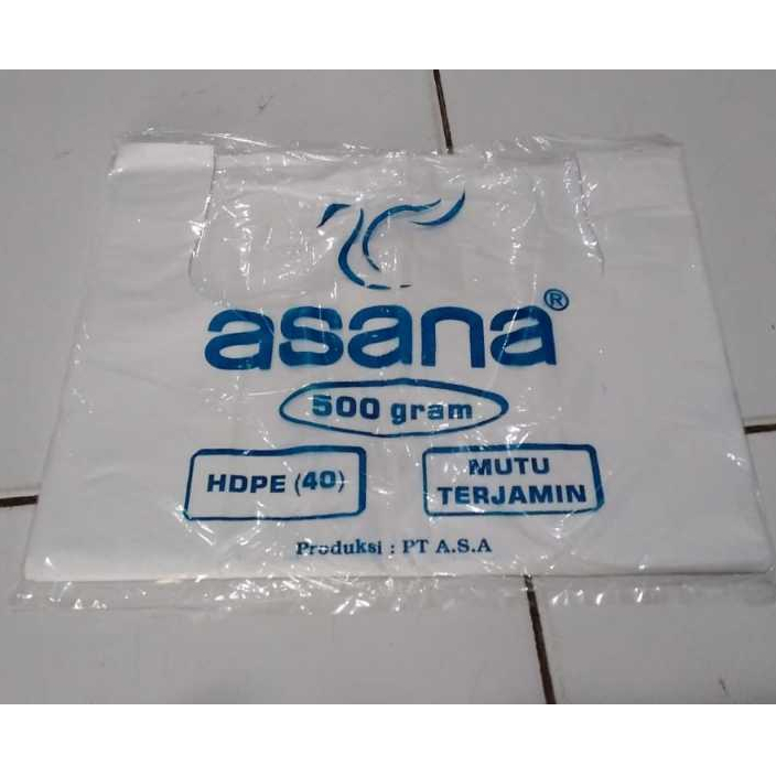 Kantong Plastik Kresek Putih ASANA Ukuran 40X59 cm
