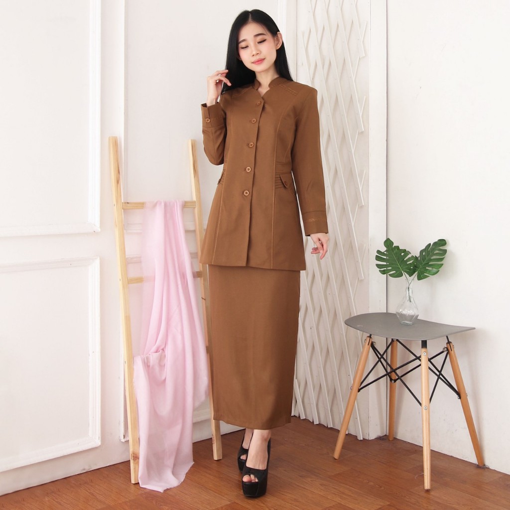 BLAZER WANITA B&V / Seragam PNS / Seragam Pemda / Blazer PNS  / Baju Dinas Pemda Wanita / Baju Khaki