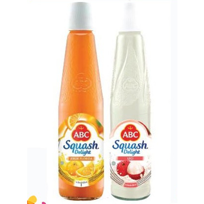 

ABC SQUASH DELIGHT Jeruk & Lychee 450ml (Khusus instan dan Sameday) Brg Ready Exp Agst 25