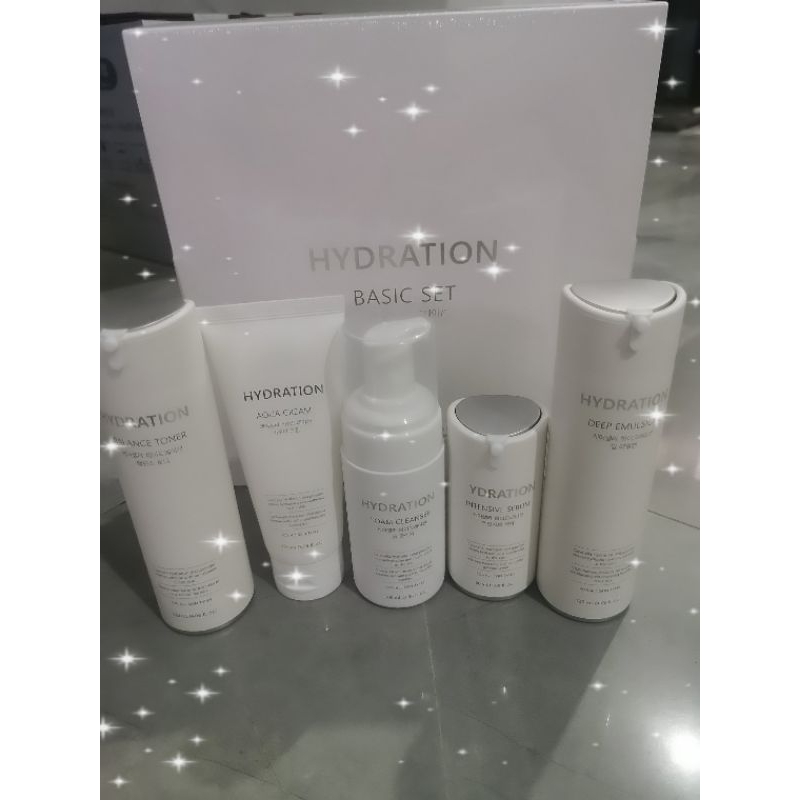 skin care asli dr korea carecella basic set berisi 5 mcm produk foam cleanser,toner,serum,deep emuls