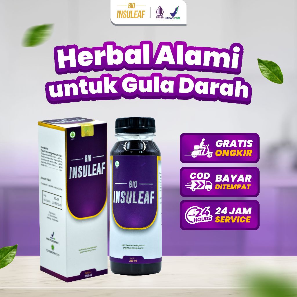 Bio Insuleaf Herbal Diabetes Original 1 Botol