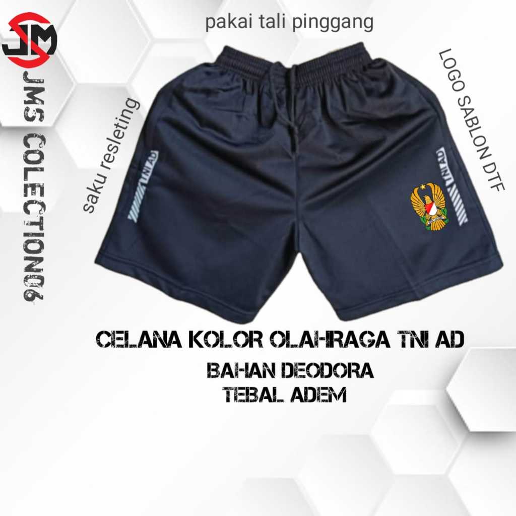 celana pendek olahraga running tni ad / kolor pendek tni ad / celana pendek tebal tni ad bisa COD
