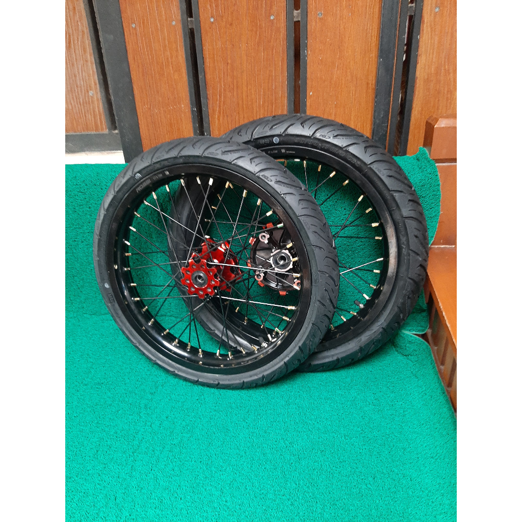 Ban Set Semi Cacing CRF Ban FDR Baru Ring 17 Murah Velg ukur 185/215