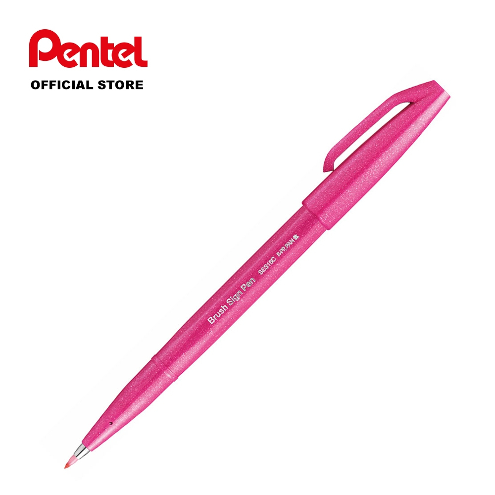 

Pentel Brush Sign Pen Pink/Merah Muda