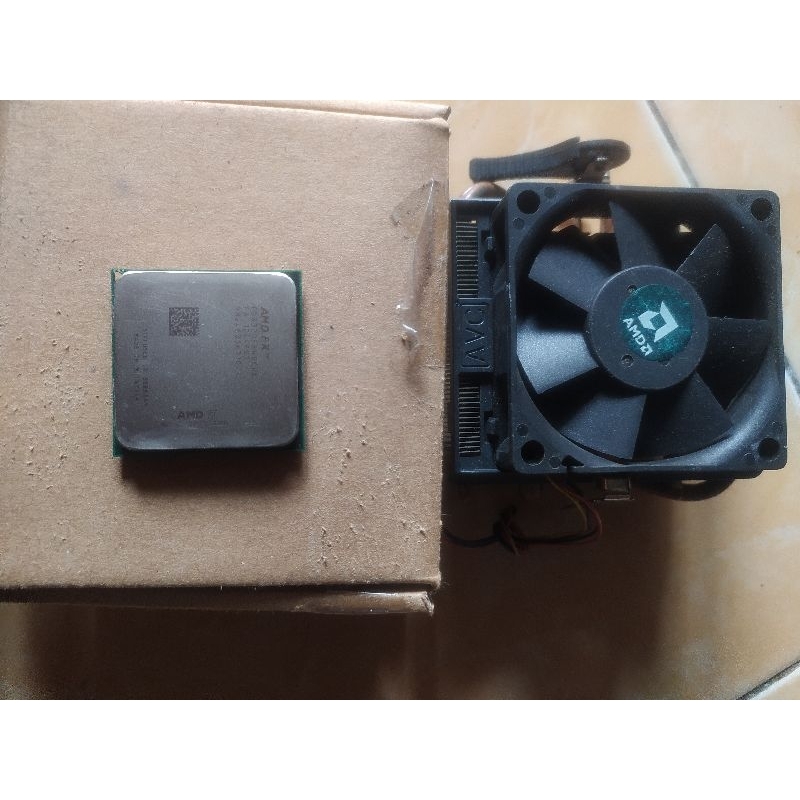 Processor AMD Vishera FX 8320 socket AM3+ dan heatsink original full tembaga