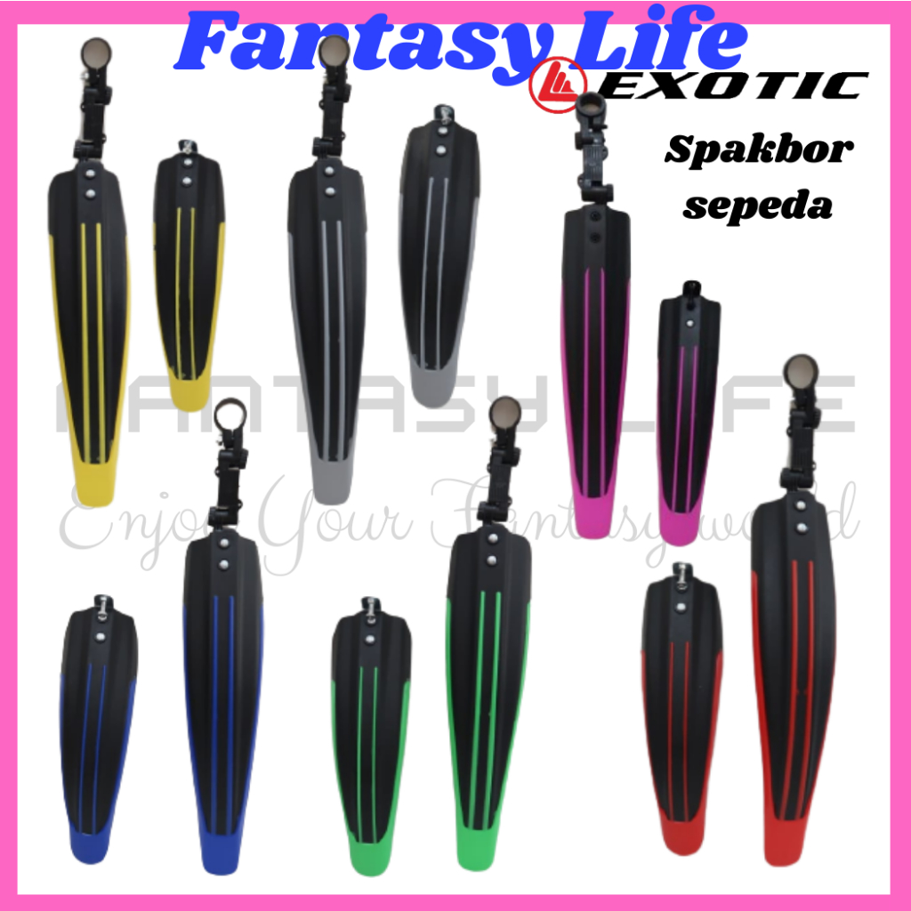 Fantasy Spakbor warna slebor EXOTIC sepeda BMX federal MTB ukuran 20 24 26 27.5 SEPASANG