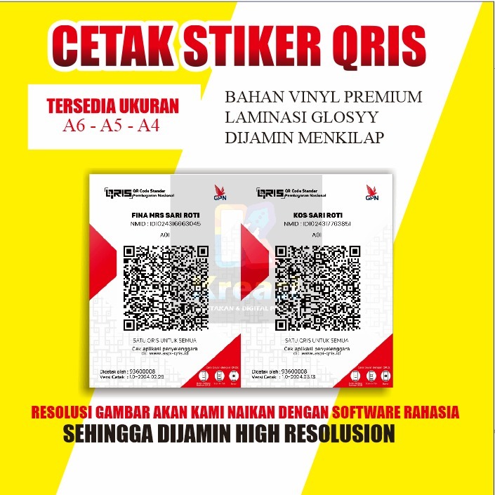 

CETAK QRIS MURAH / STAND KAYU AKRILIK HIGH RESOLUSION