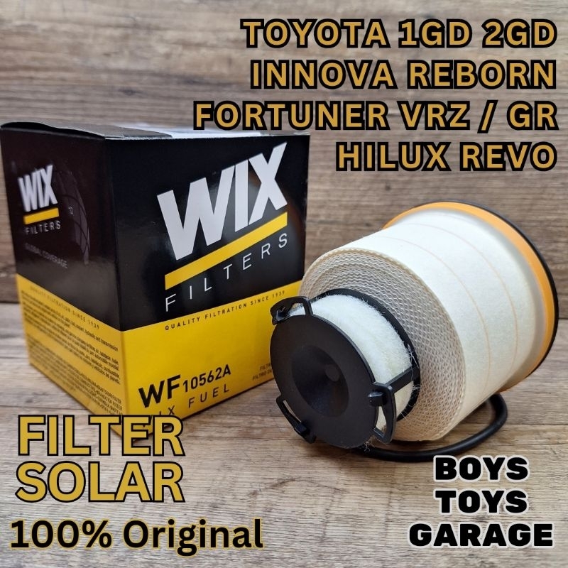 WIX Filter Solar Toyota Fortuner VRZ GR TRD Innova Reborn Venturer 2GD 2.4 1GD 2.8 Diesel Fuel Filte
