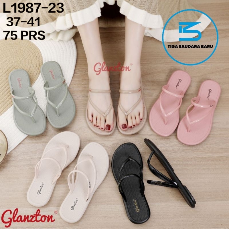 sandal GLANZTON 1987 JEPIT SGT sandal jepit jelly wanita