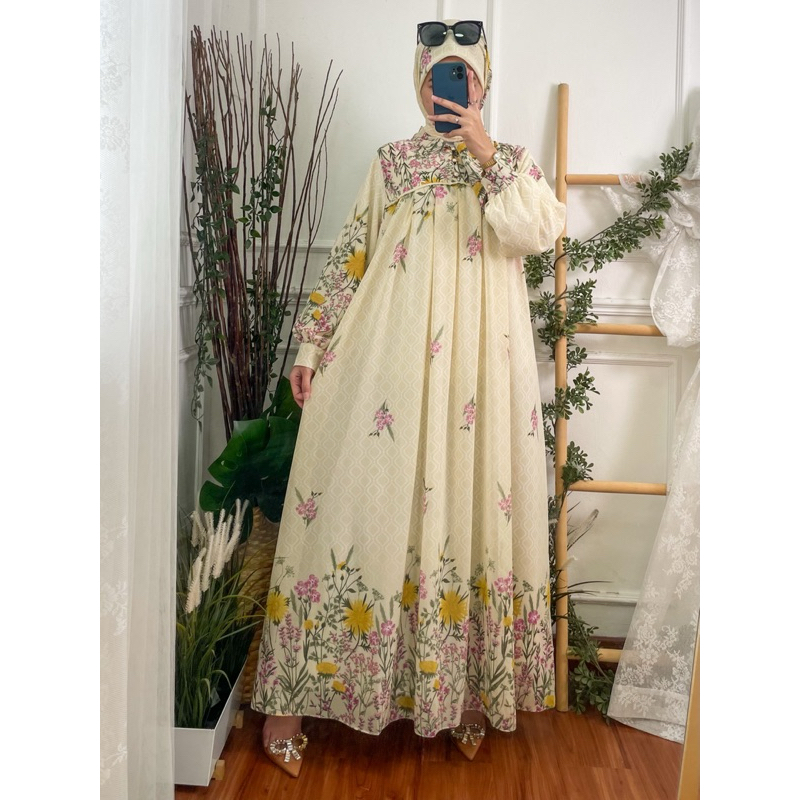 Najwa Set Gamis Hijab by Ixoraa