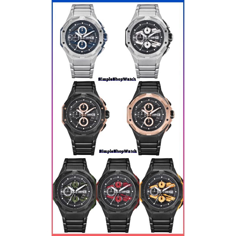 Original 100% Jam Tangan Pria Balmer 8818 8818MC B.8818 Sapphire Rantai Garansi Resmi 2 Tahun