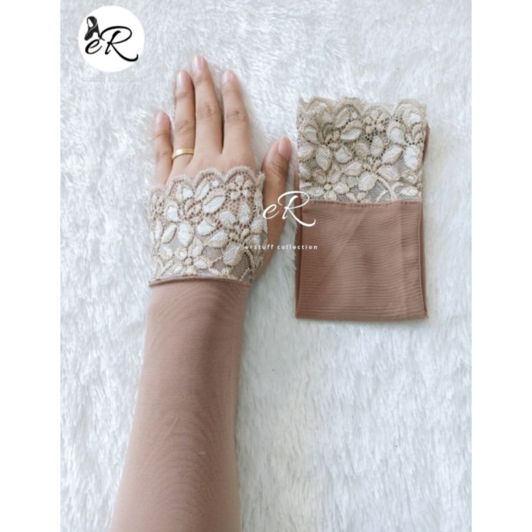Klaim promo HANDSOCK JEMPOL BRUKAT  MANSET CANTIK RENDA WEDDING WALIMAH