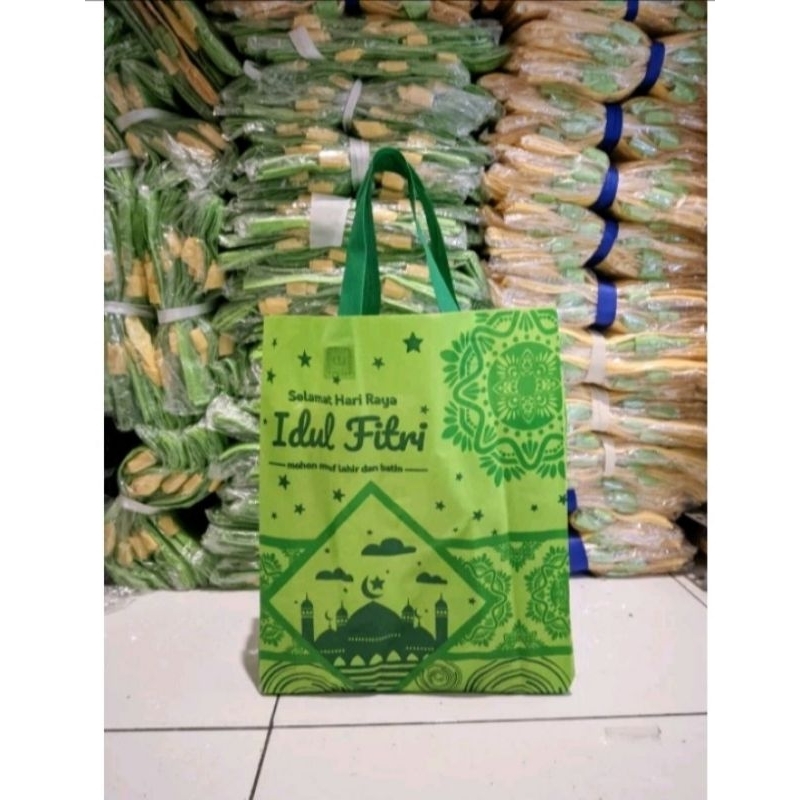 

Tas lebaran idul Fitri 1lusin murah / tas parsel lebaran lusinan UK 30*40