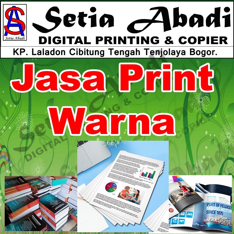 Jasa Print Warna / Cetak Buku isi Warna Tinta Anti Luntur