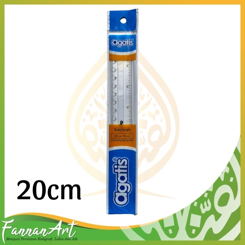 

Agatis Ruler / Penggaris Agatis 20cm Bahan Plastik