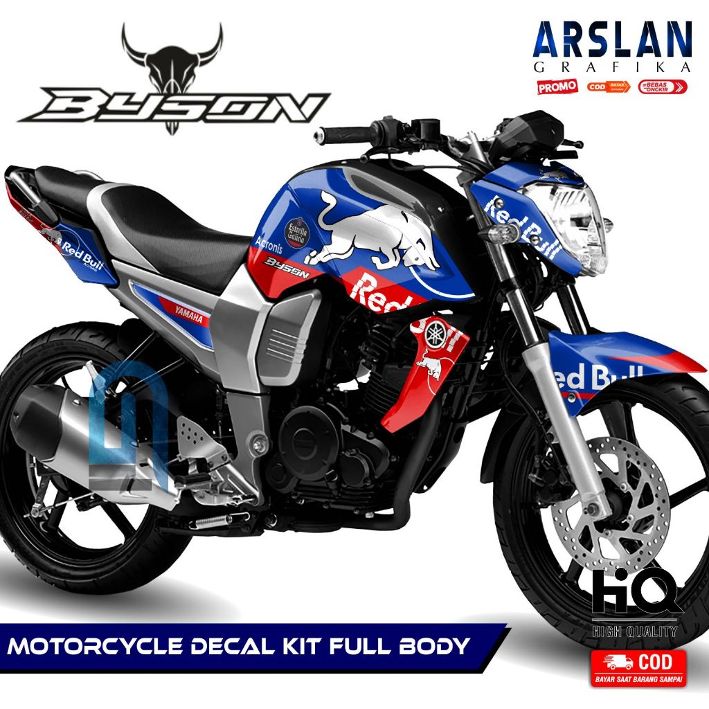 Decal BYSON KARBU Full Body Stiker Motor BYSON KARBU Old Aksesoris Full Body Set Stiker Variasi Kere