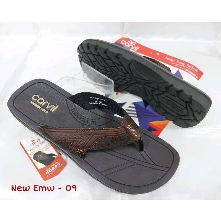 SANDAL JEPIT PRIA CARVIL ORIGINAL BAHAN SPONGE KARET COD