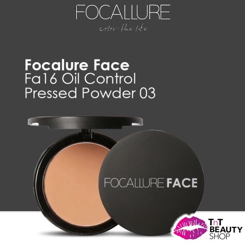 Super Promo FOCALLURE Oilcontrol Pressed PowderMatte  Bedak Padat FA 16  FA16 35