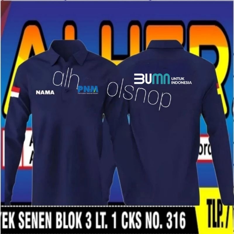 panjang Kaos BUMN Pnm baju BUMN PNM baju kerja BUMN PNM kaos kerja BUMN PNM kaos kerah BUMN PNM baju