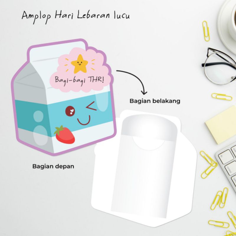 

Amplop Lebaran Lucu Kekinian Karakter Susu
