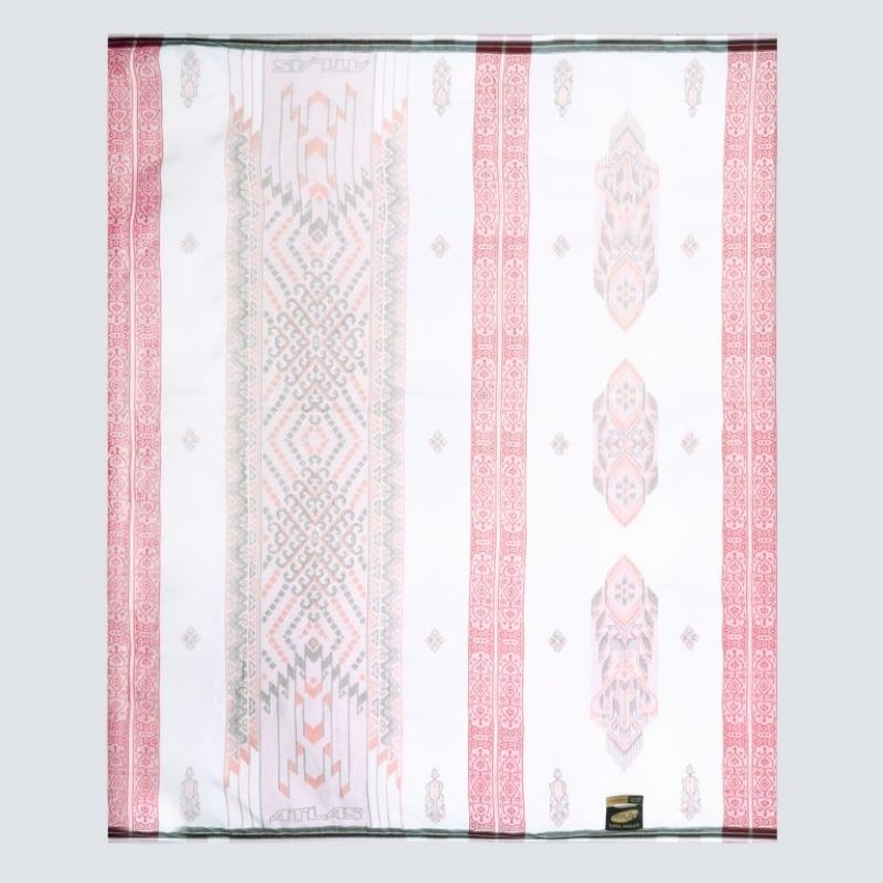 SARUNG ATLAS SUPER PREMIUM 980 GOLD MOTIF A9 JGL PUTIH MERAH 03