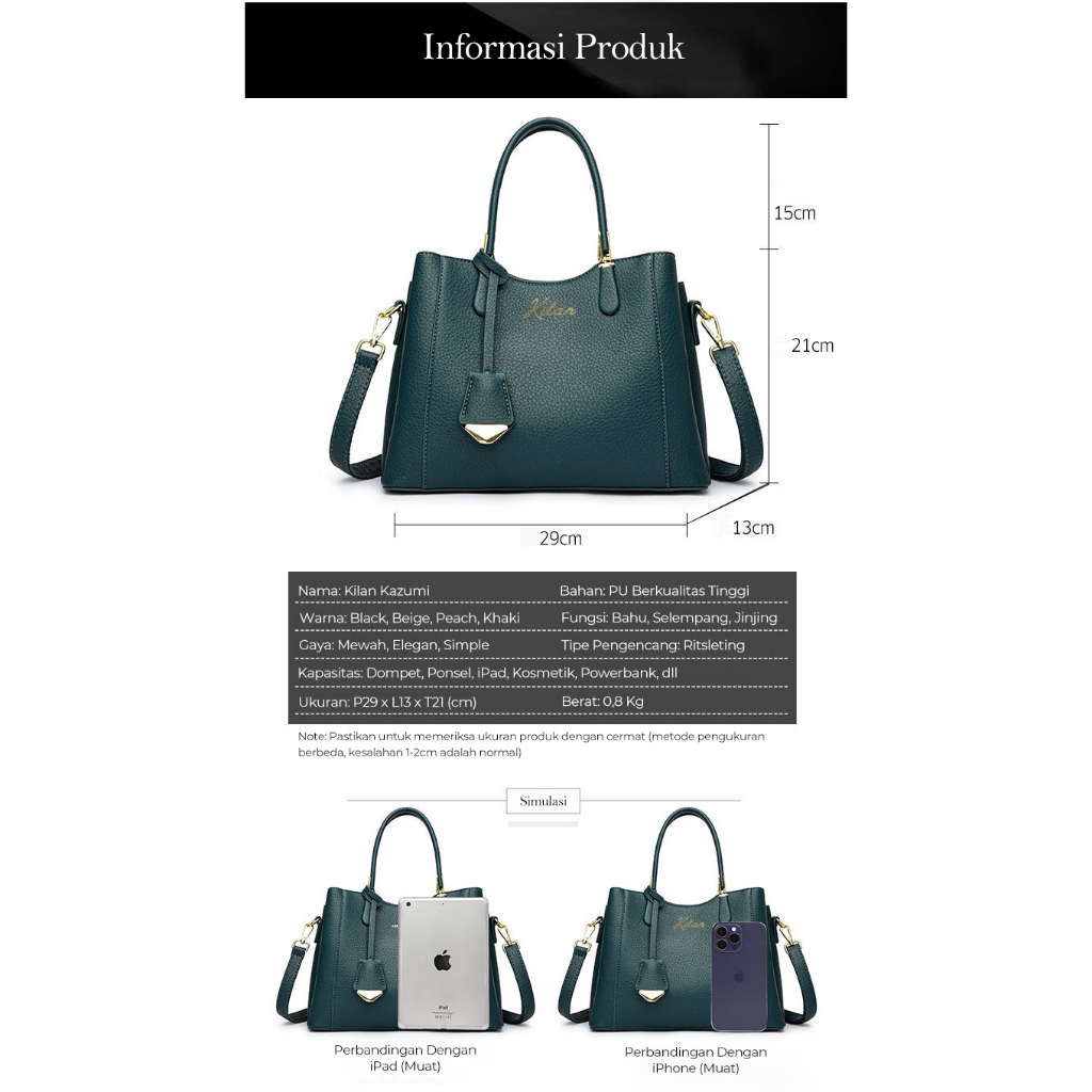 PROMO TERBARU KILAN TAS WANITA TAS JINJING WANITA TAS IMPORT MODEL TERBARU - KAZUMI