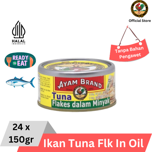 

Ayam Brand - Ikan Tuna Kaleng Flakes In Oil 24 pcs 150gr