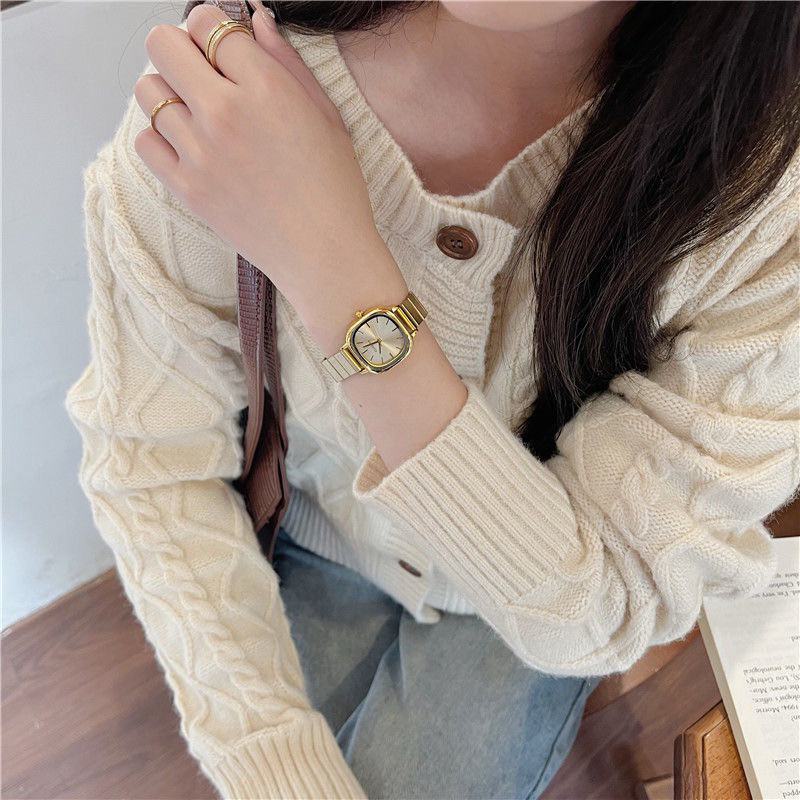 HOT Billie Jam Tangan Wanita Gogoey Analog Stainless Korean Fashion BS399 Jam Anti Air Jam Kotak Jam