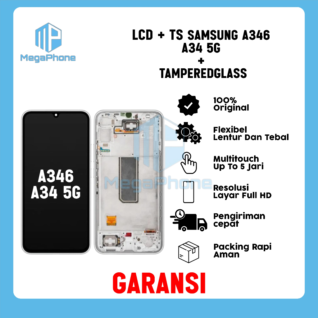 LCD + TS SAMSUNG A34 5G/A346 ORI FULLSET GARANSI