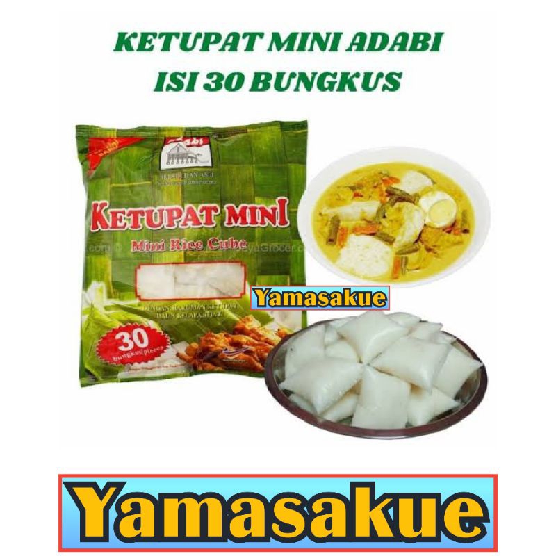 

KETUPAT MINI Adabi per Bag ( isi 30 bungkus )