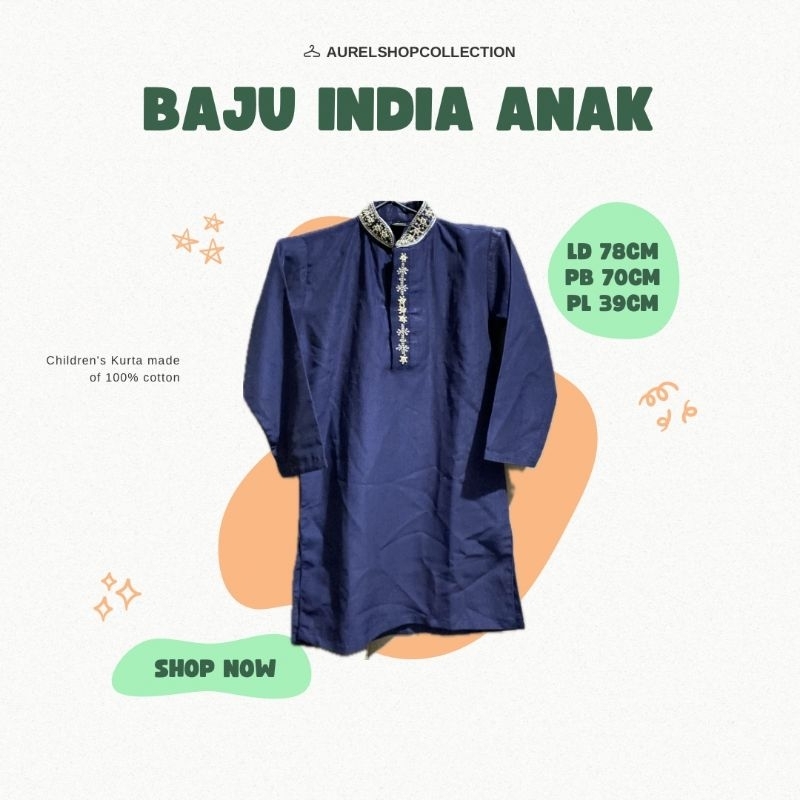 Baju Cowok Ala India ( Kurta)