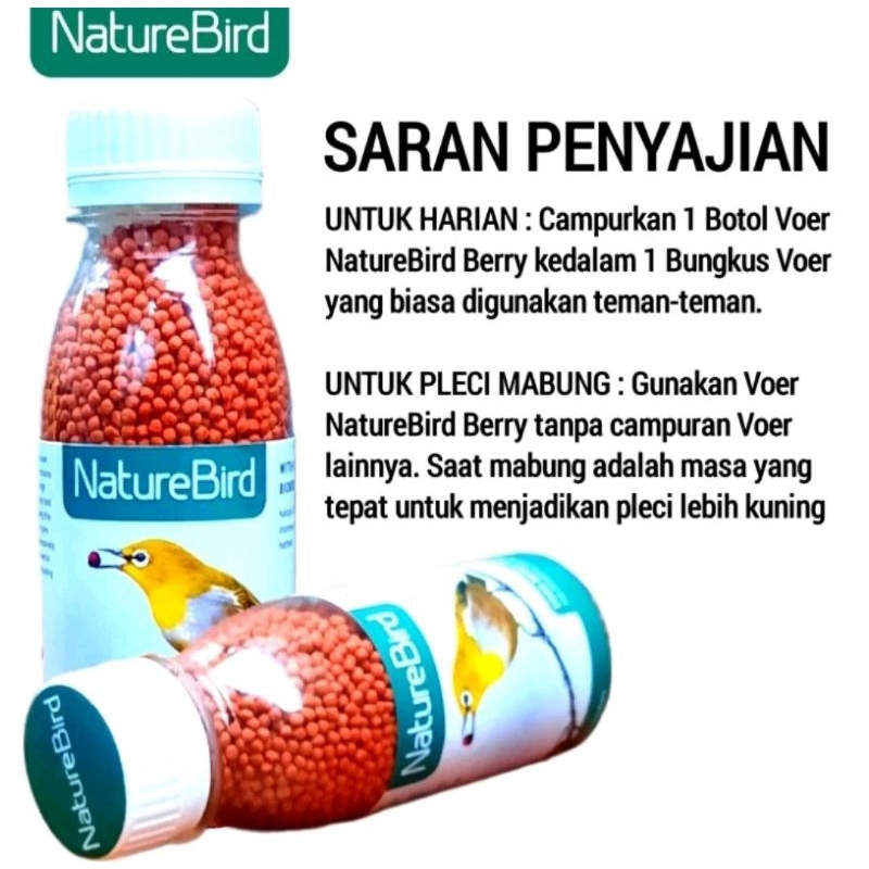 naturebird voer pleci memperbaiki warna bulu