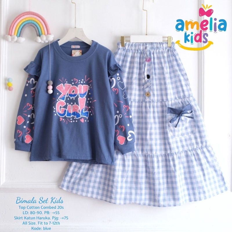 Bimala Set Kids By Amelia Kids || Setelan Anak Perempuan