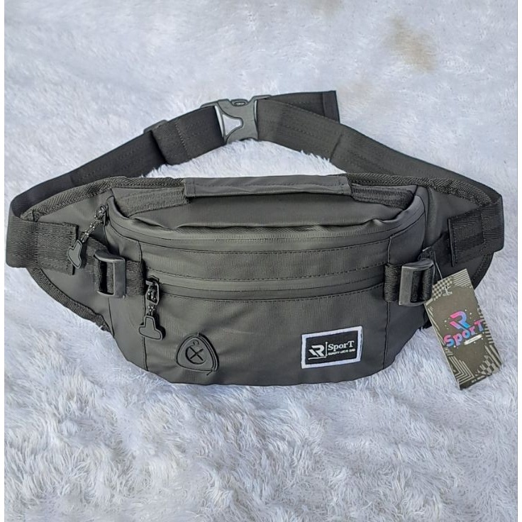 Keren abis TAS PRIA Sport Terbaru Waistbag Waterproof Tas Selempang Anti Air Tas Pinggang Pria
