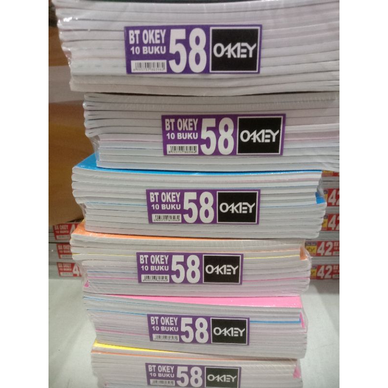 

Okey Buku Tulis 58 isi 10 Pcs