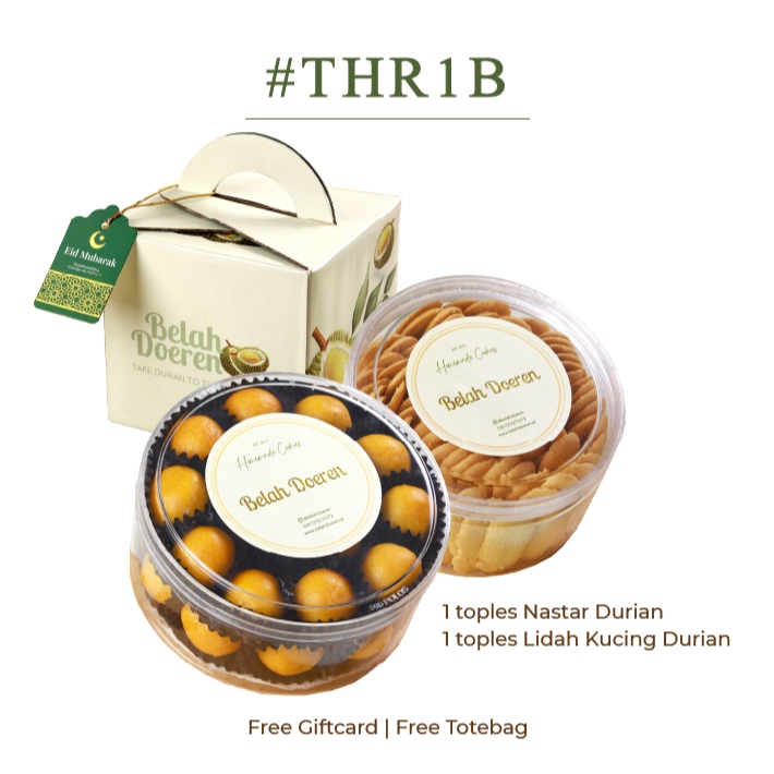 Classic Hampers Belah Doeren - THR 1B Durian Nastar & Durian Lidah Kucing