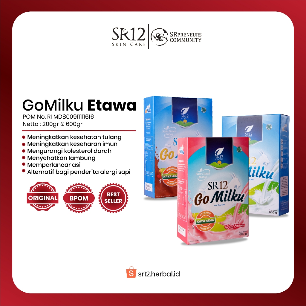 

SR12 Gomilku Susu Kambing Etawa Cokelat Meningkatkan Kesehatan Imun & Tulang