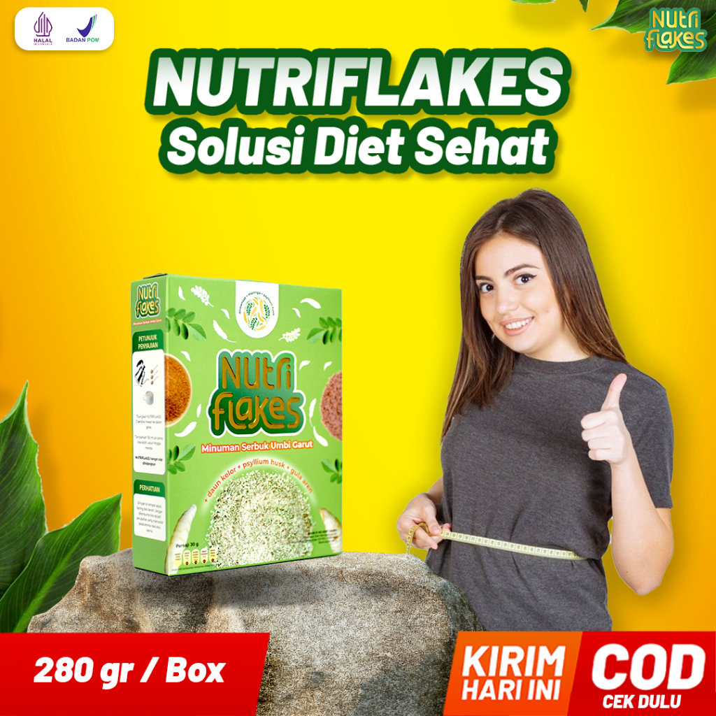 

NUTRIFLAKES SOLUSI DIET SEHAT DENGAN SEREAL UMBI GARUT TANPA MAAG DAN ASAM LAMBUNG