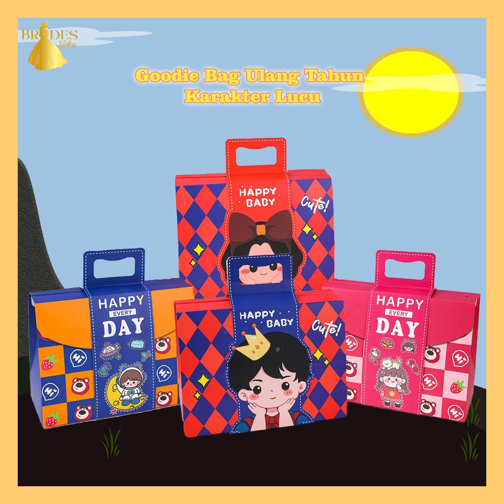 

BD Goodie Bag Ulang Tahun Anak Karakter Lucu Kotak Kado Ulang Tahun / Paperbag Ulang Tahun Anak / Tas Hadiah Sovenir Ulang Tahun PP26
