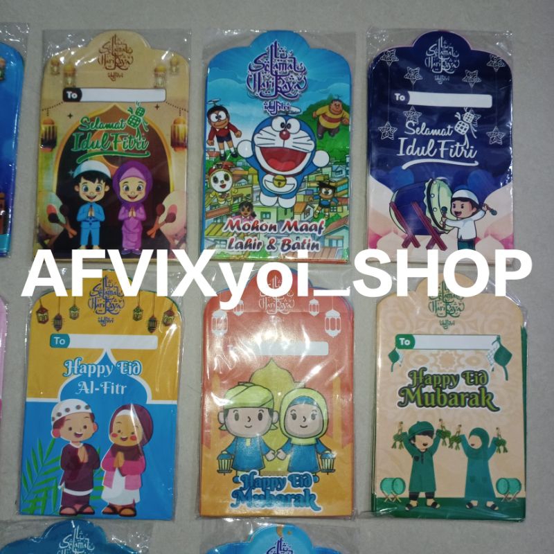

amplop lebaran ukuran medium motif islami isi 100 pcs