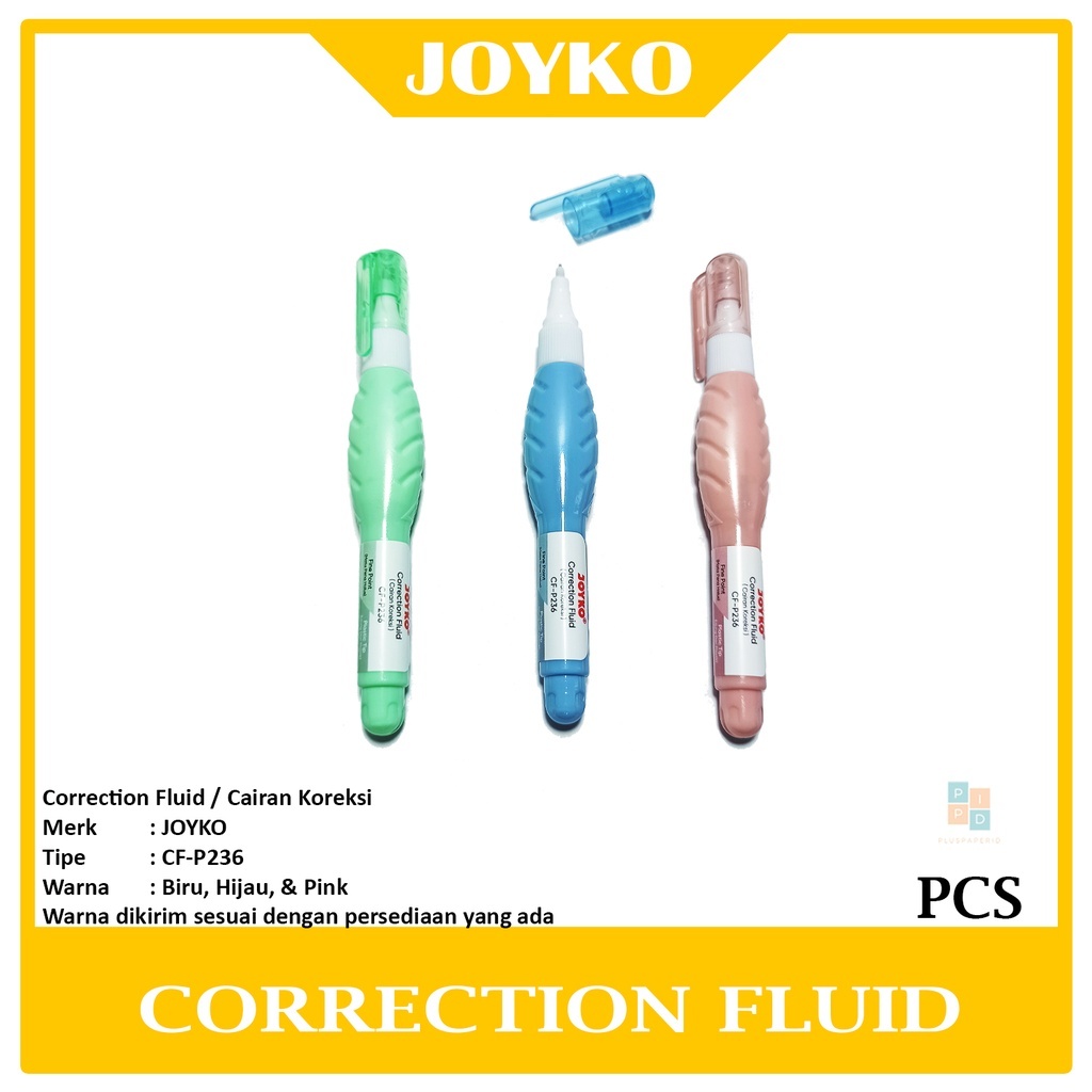 

JOYKO - Correction Fluid CF P236 Tip-Ex Cair- Pcs