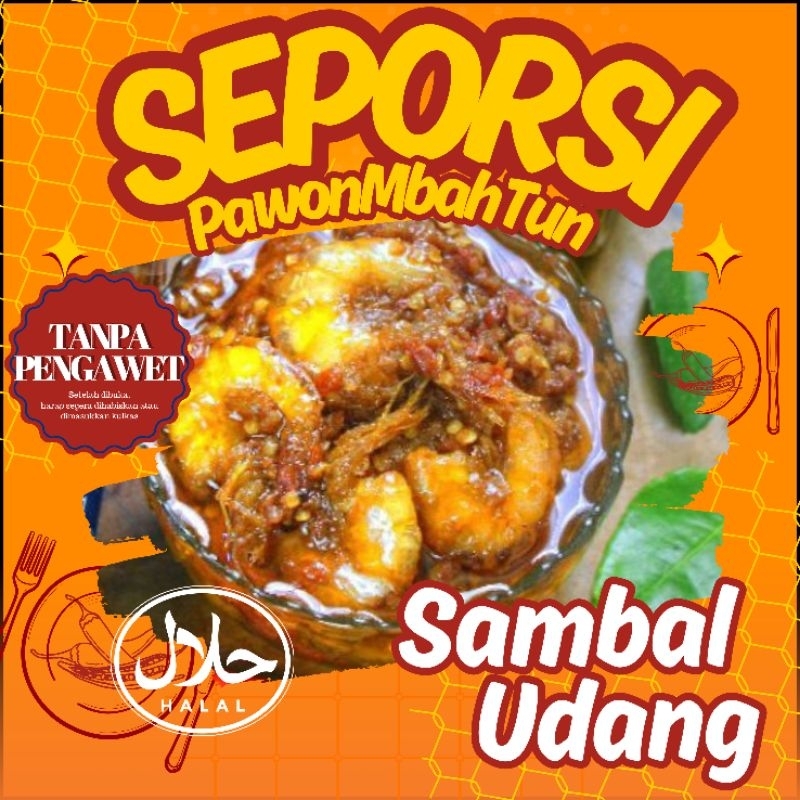 

[SEPORSI] SAMBAL UDANG kemasan 100 gr (pouch)