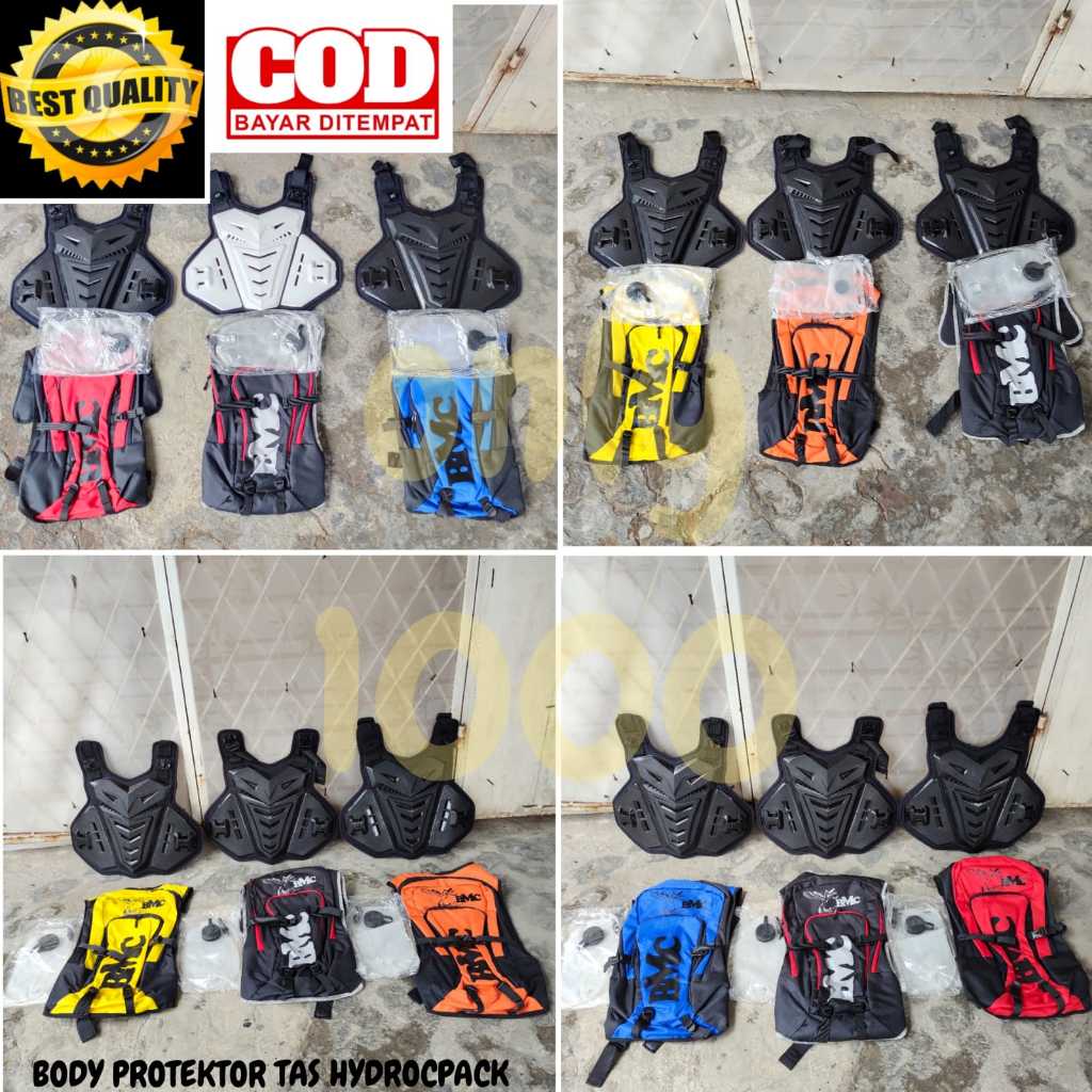 TAS BODY PROTECTOR HYDROPACK BACKPACK PELINDUNG DADA TRAIL SUPERMOTO MOTOCROSS