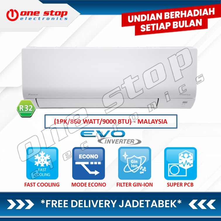 DAIKIN FTKF25AV14 AC Split EVO Inverter 1PK - MALAYSIA