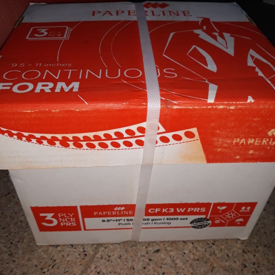 

Continuous Form 9,5 x 11 3 ply W PRS Paperline
