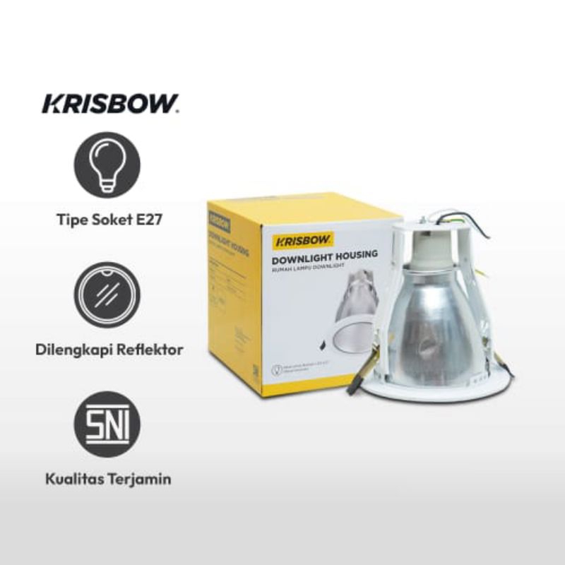 Krisbow Housing Lampu Downlight E27
