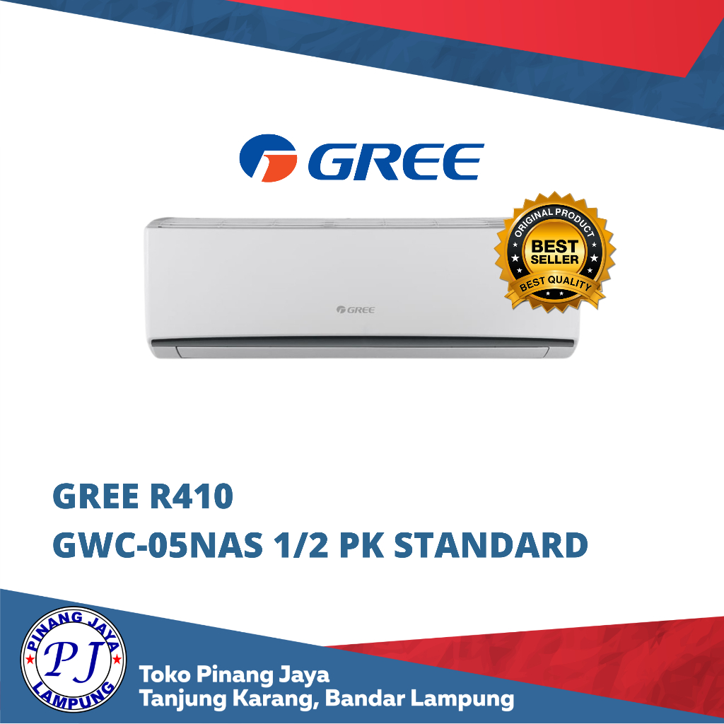 AC Gree Lomo GWC05NAS 1/2 PK Standard - GARANSI RESMI FREE VACUUM