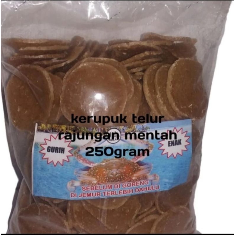 

KERUPUK RAJUNGGAN MENTAH 250GRAM.